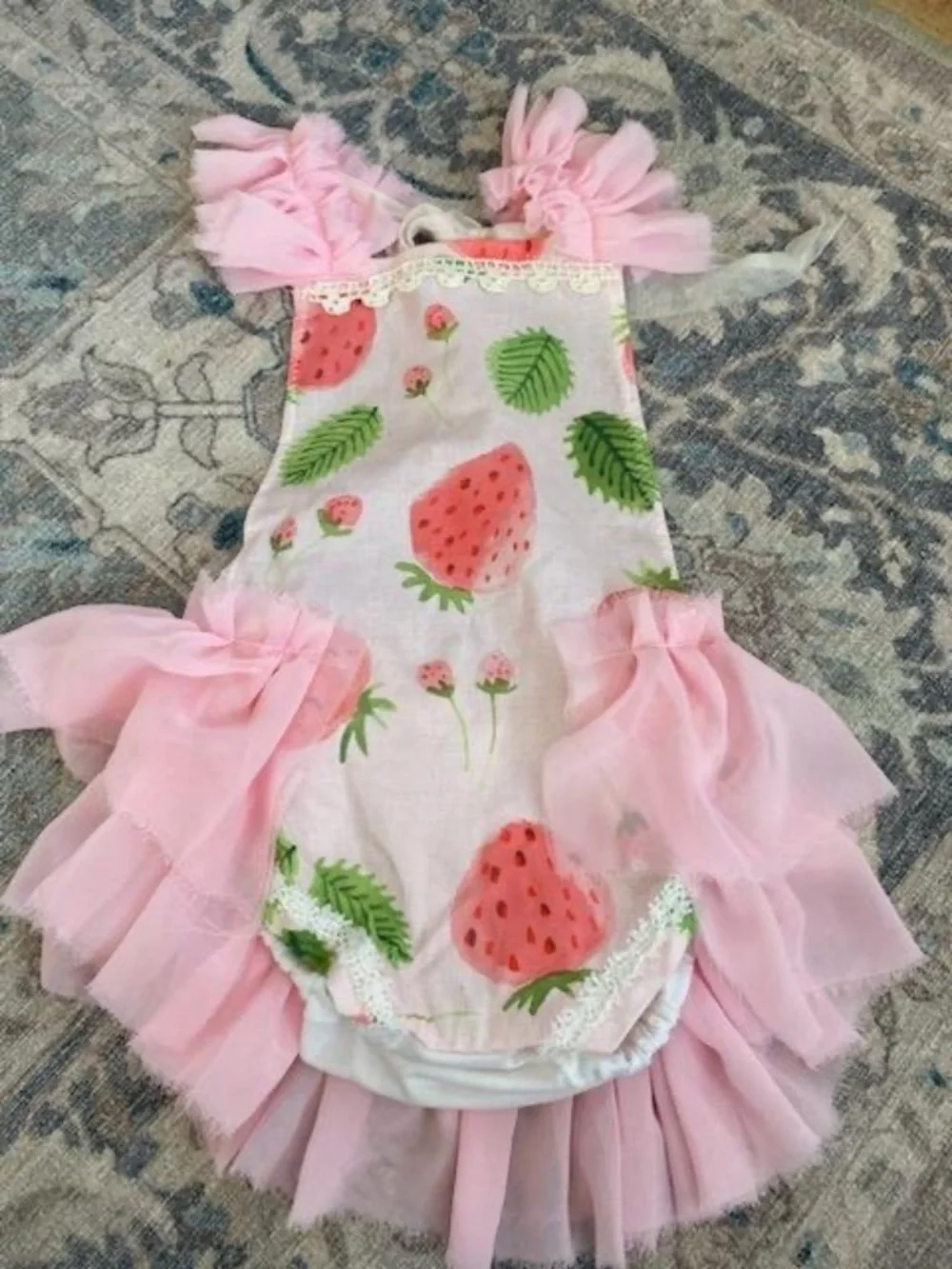 Strawberry Romper- baby